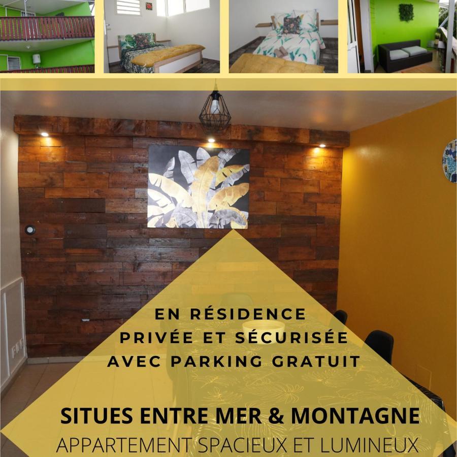 Les Cles Du Bonheur2, Entre Mer & Montagne Apartment Trois Bassins Exterior photo